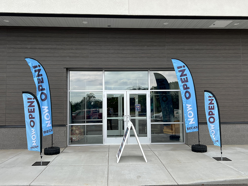 Now Open Feather Flags